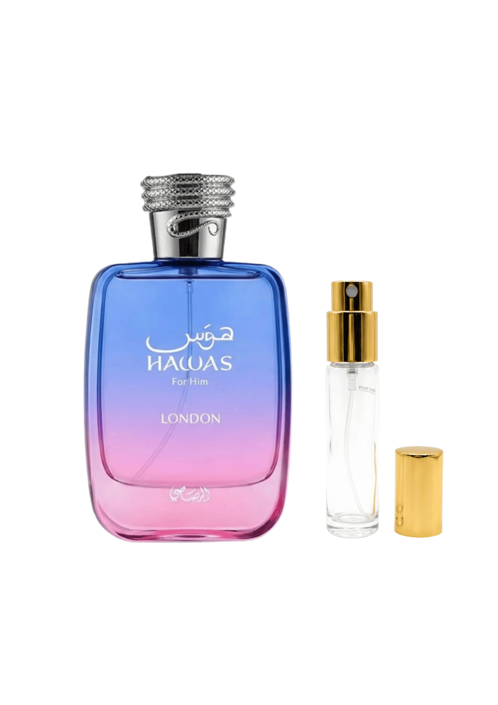 Rasasi Hawas London decant, original fragrance sample | Luxe Testers
